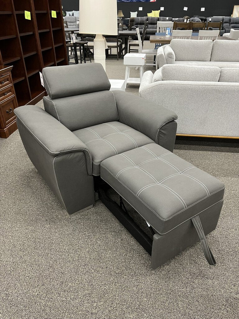 Chair with Built in Ottoman BRAND NEW