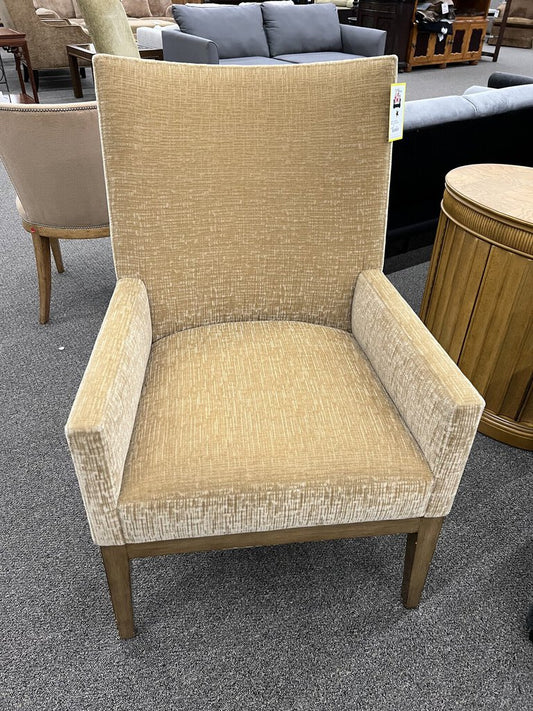 Tan Fabric Accent Chair