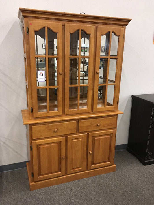 Vintage Oak China Hutch