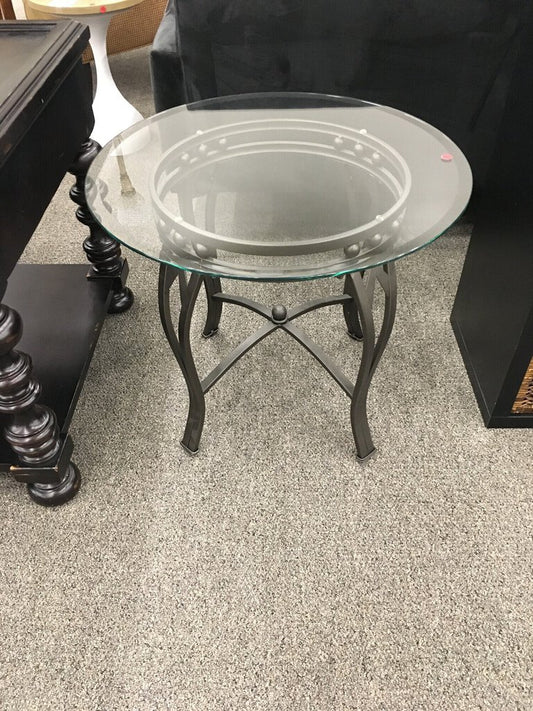 Glass End Table