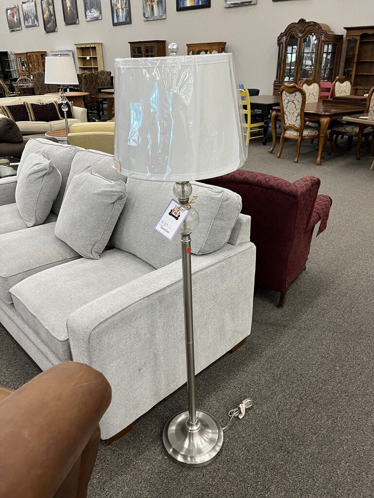 Silver Floor Lamp