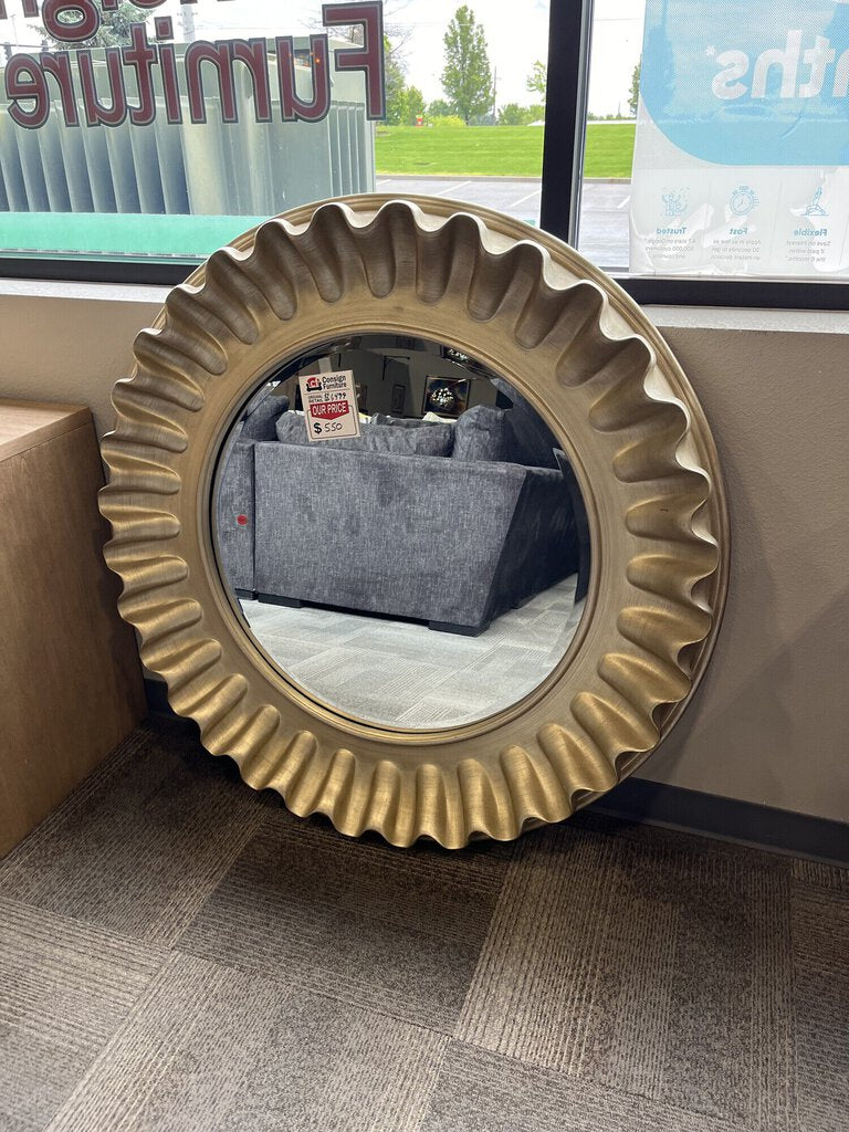 Round Gold Mirror