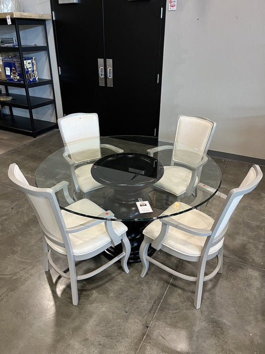 Glass Table W/ 4 Chairs