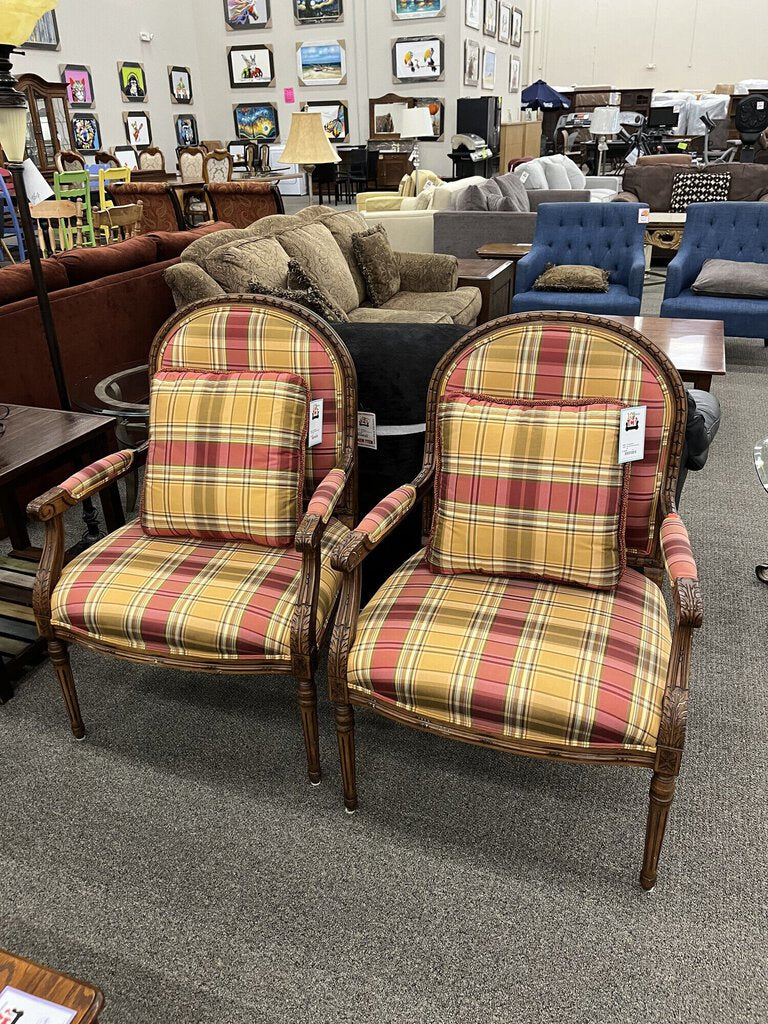 Drexel Plaid Armchair