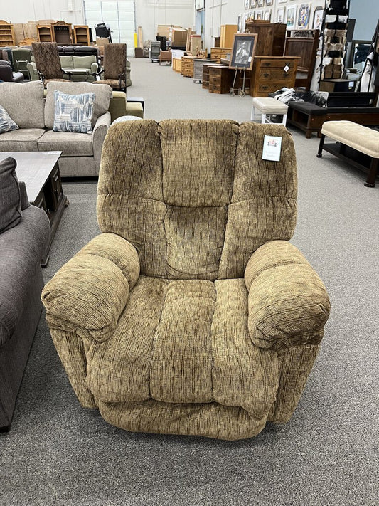 Brown Fabric Recliner