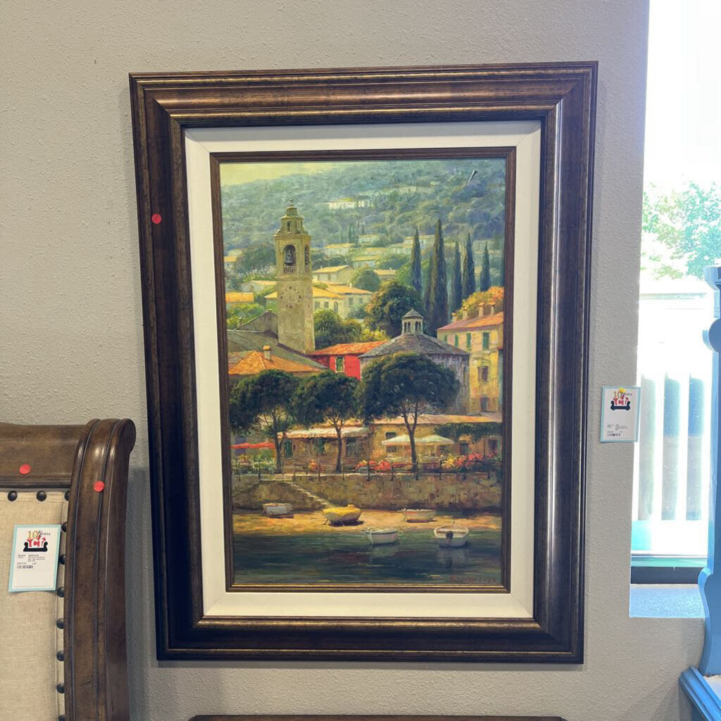 Large Tuscan Clocktower Art