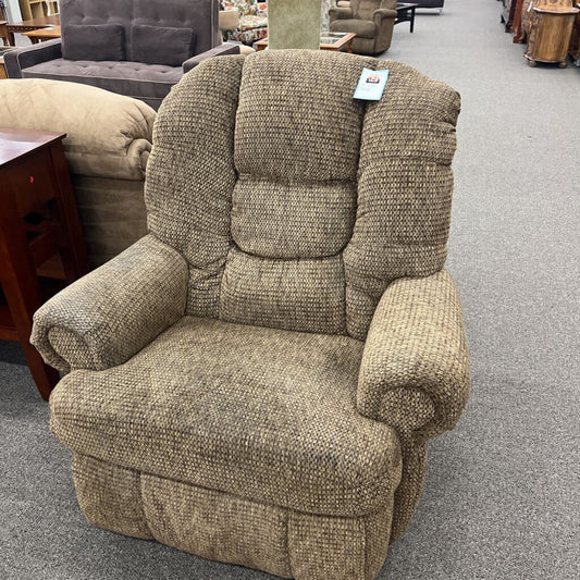 Large Brown Fabric Recliner