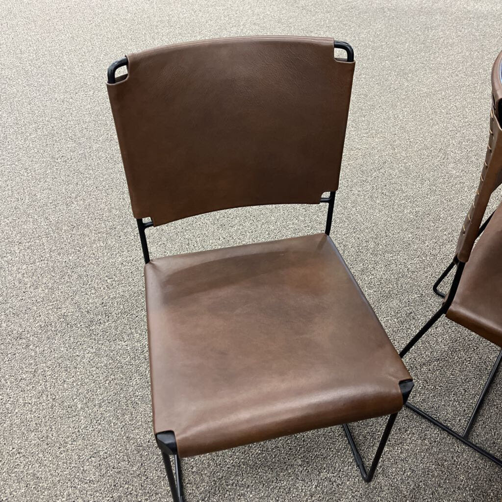 Set of 8 Leather Chairs