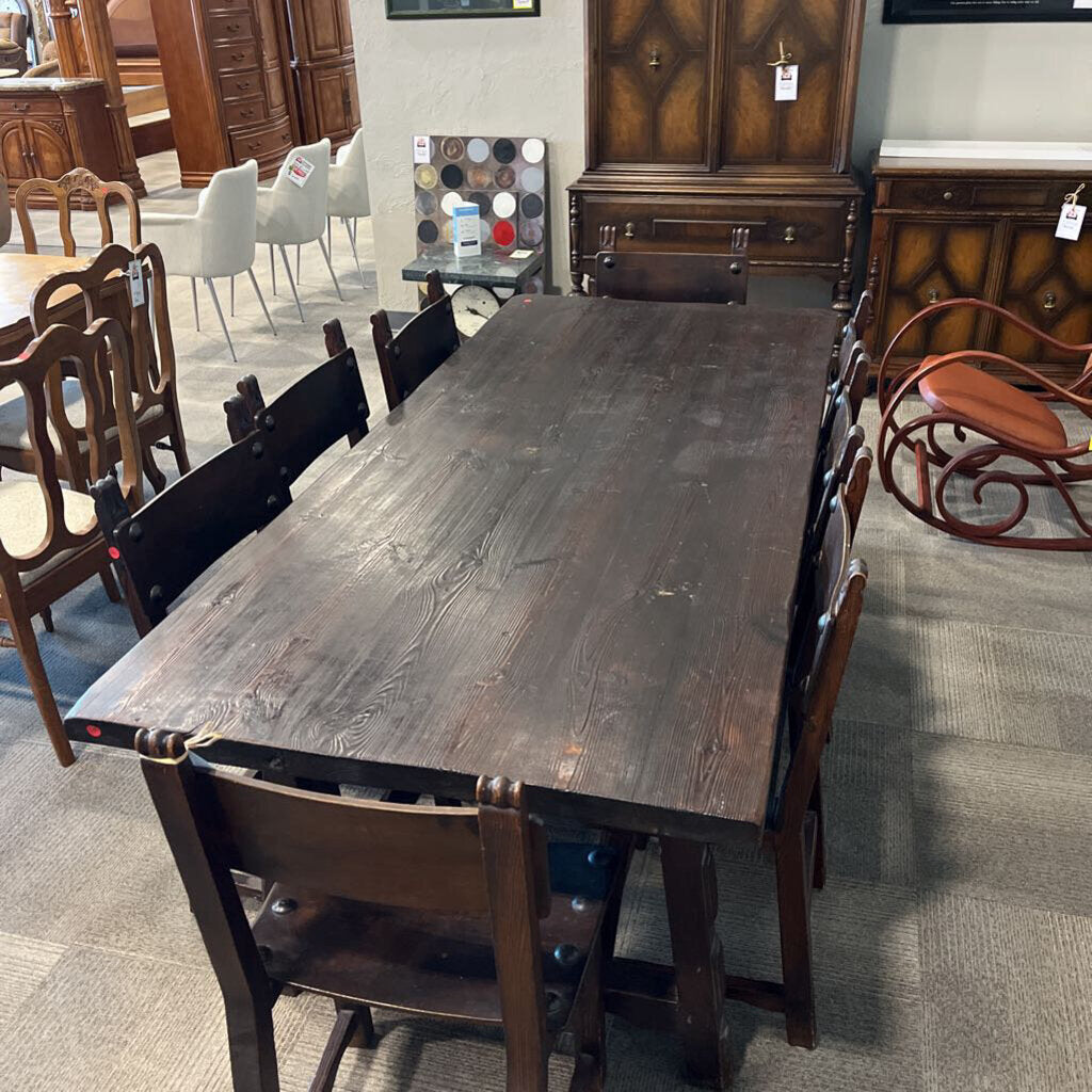 Antique Brutalist Dining Set