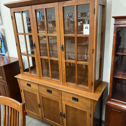 Mission Style China Hutch