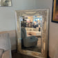 Silver mirror Floral Frame