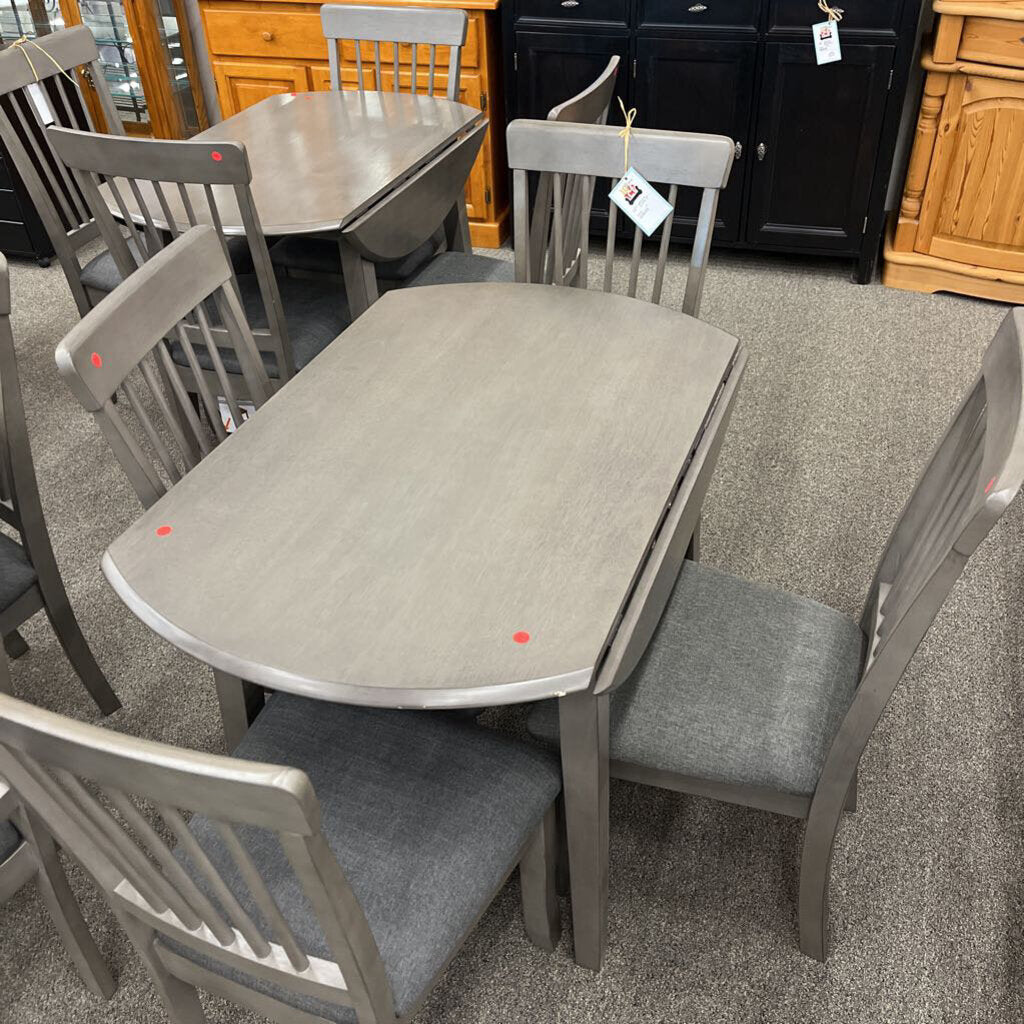 Grey Dining Table W/ 4 Chairs