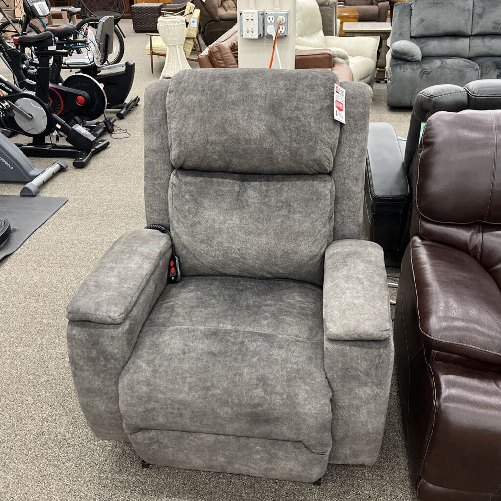 Gray Fabric Lift Recliner