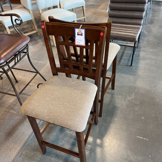 Pair Mission Style Barstools