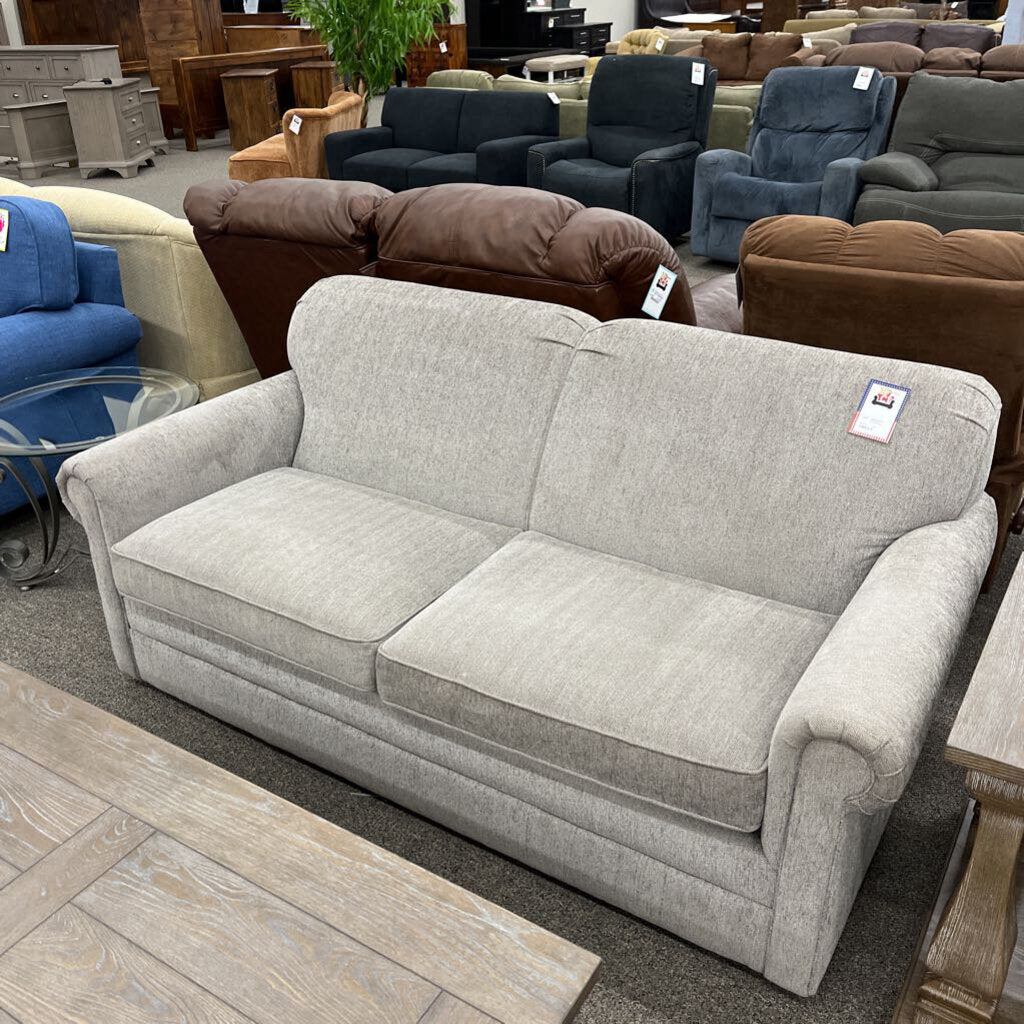 Gray Fabric Loveseat