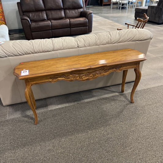 Drexel Oak Sofa Table