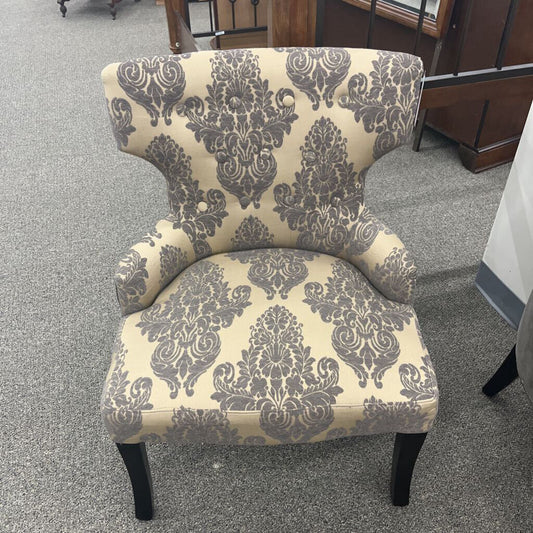 Tan/Grey Accent chair