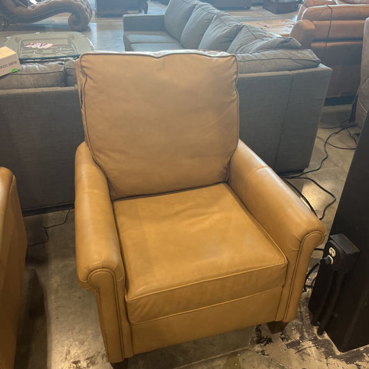 Bassett Tan Leather Chair