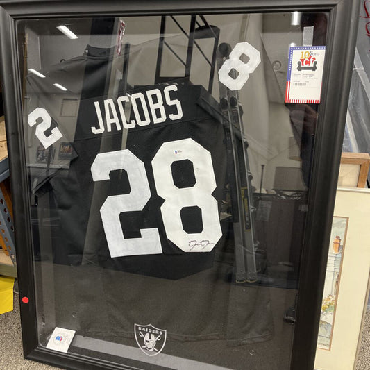 Framed Josh Jacobs Jersey