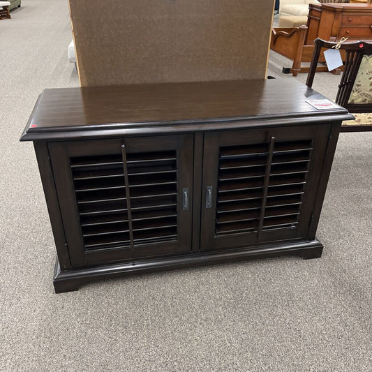 Louvered TV Console