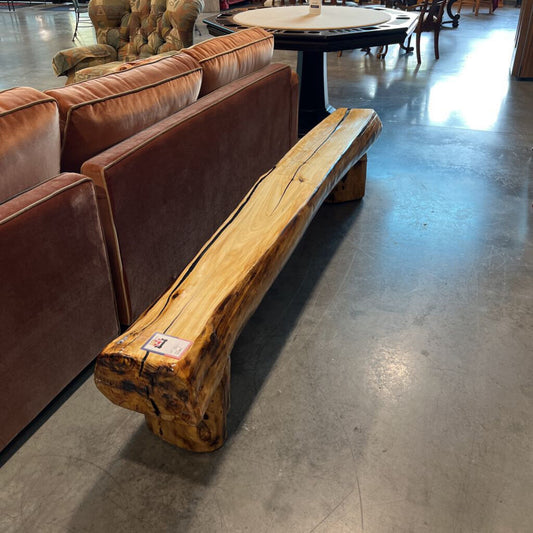 8ft Poplar Log Bench