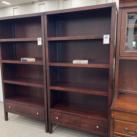 Lg. Red Wood Bookcase