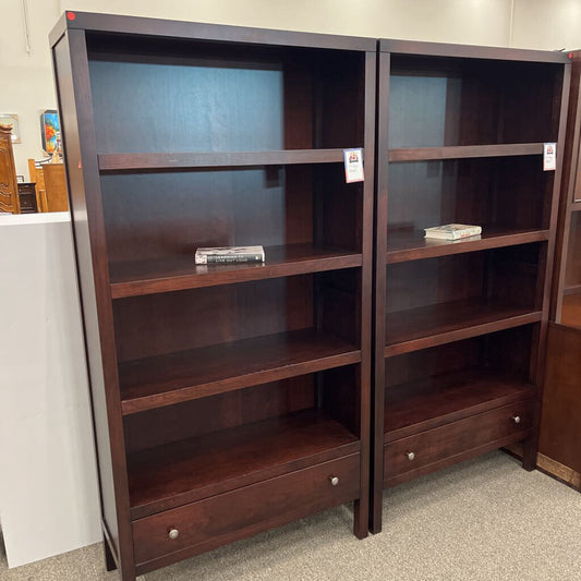 Lg. Red Wood Bookcase