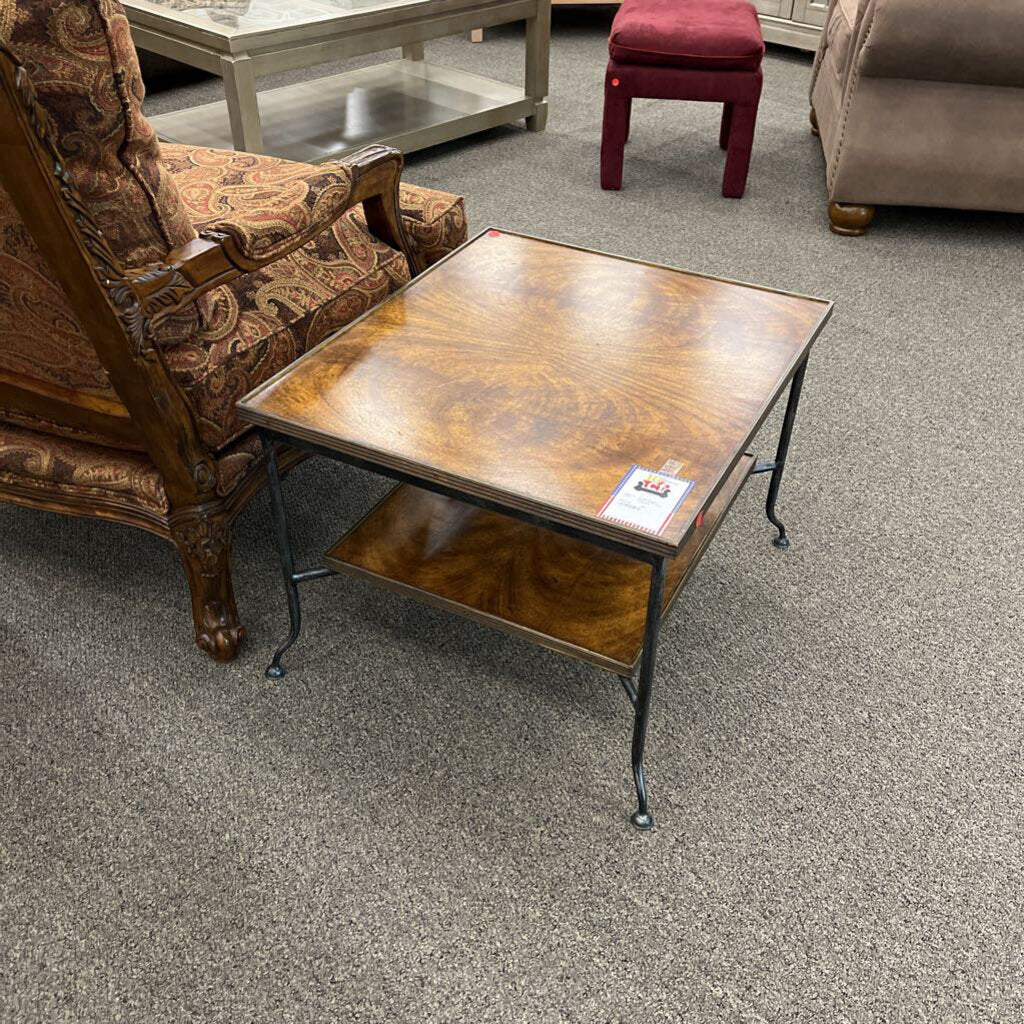 Brown 2 Tier End Table