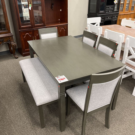 Gray 6pc. Dinette Set