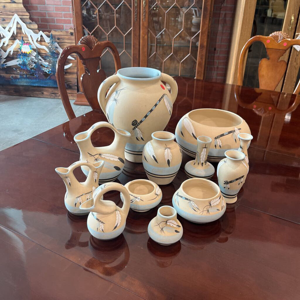 Set of 12 Vintage Pottery