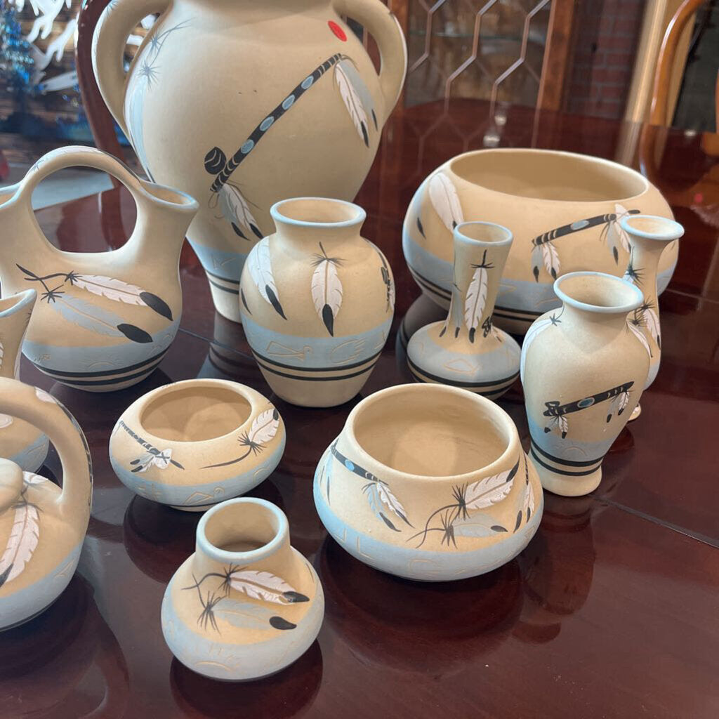 Set of 12 Vintage Pottery