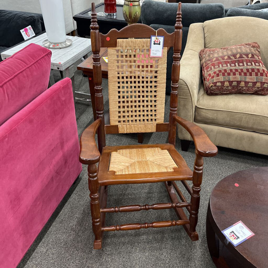 Rocking Chair w/ Seagrass Seat