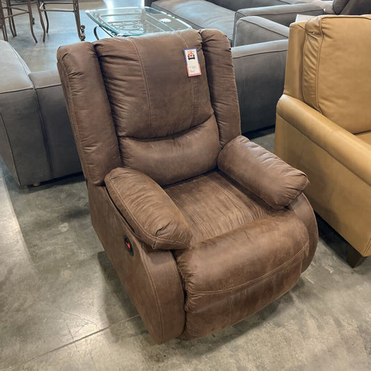 Brown Fabric Recliner