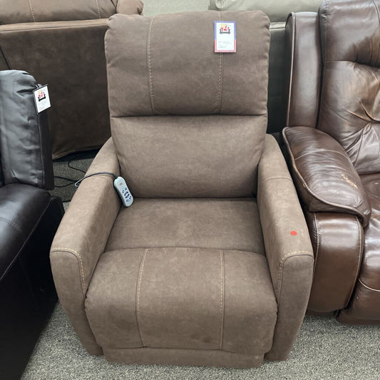 Brown Fabric PwhL Recliner