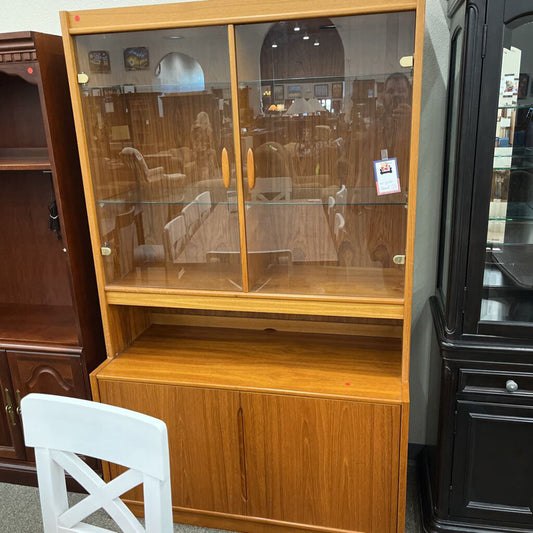 2pc. Teak Hutch