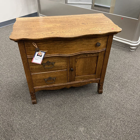 Vintage Oak Commode/ Dresser