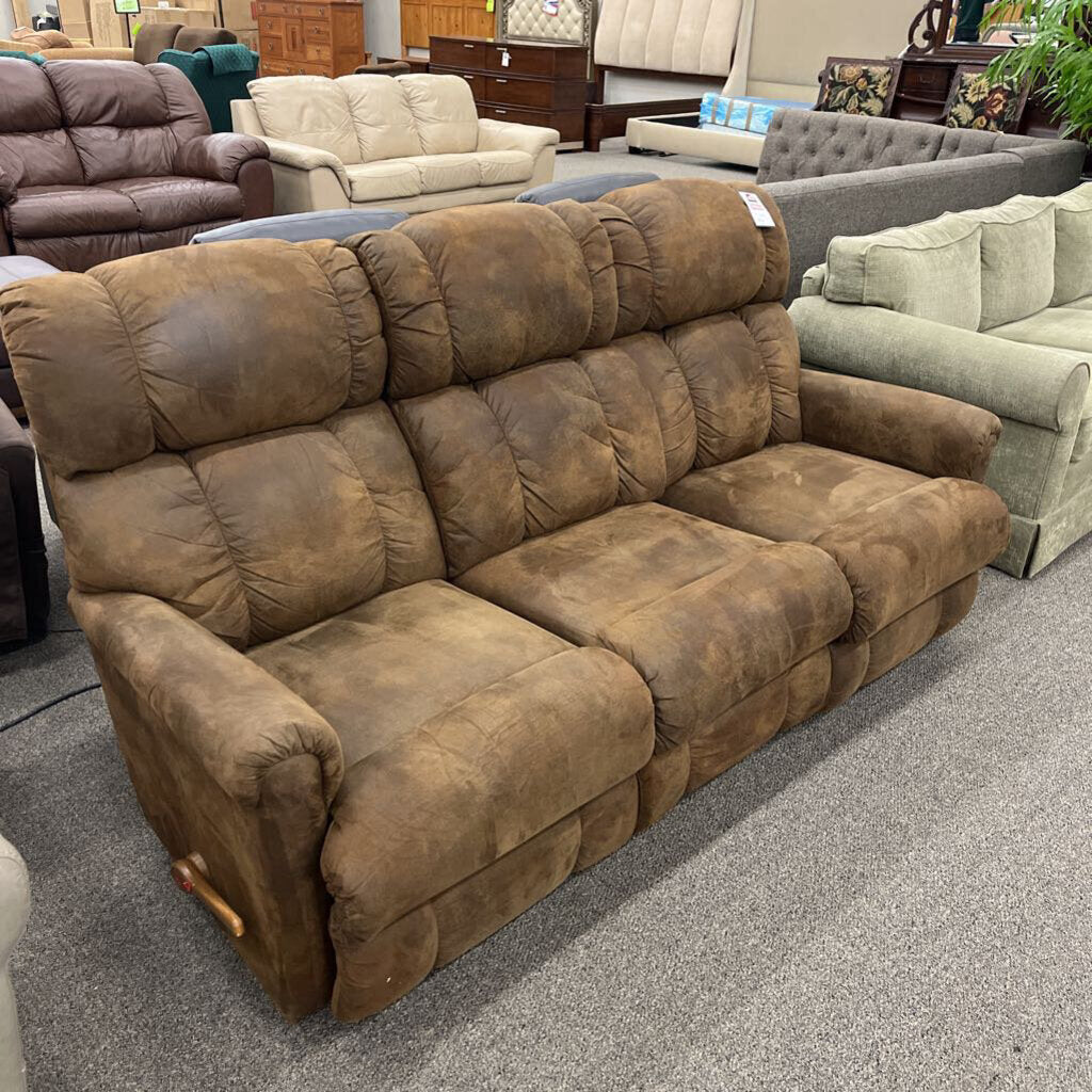 Brown Reclining Sofa