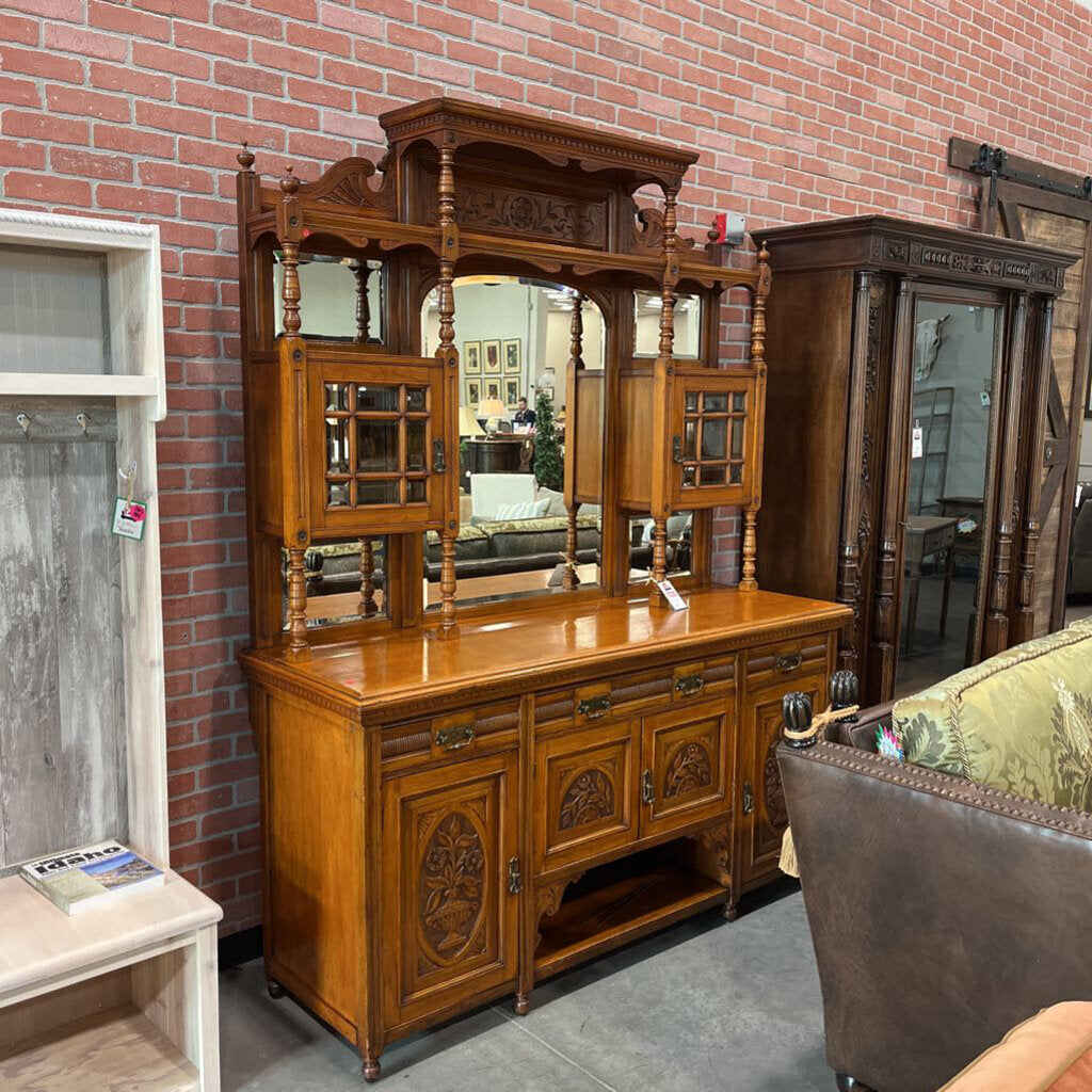 Antique 2pc. Hutch