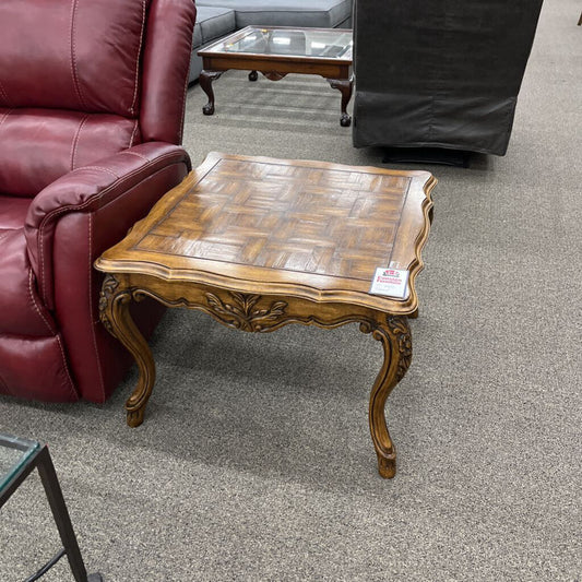 Vintage Wood End Table