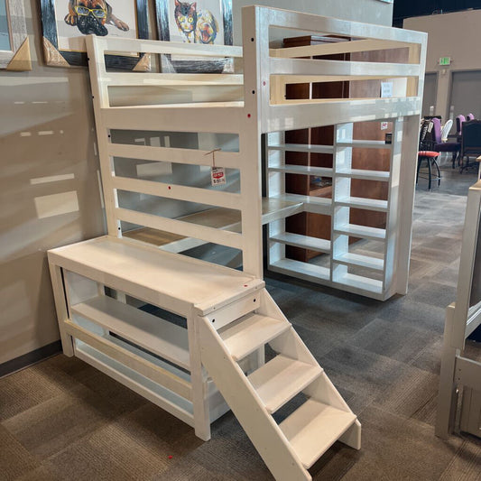 White Custom Loft Bed