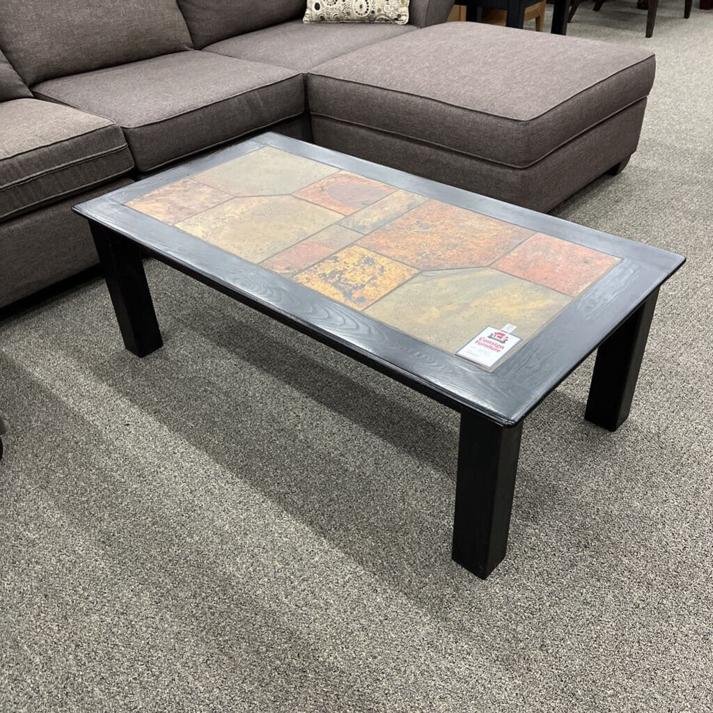 Stone Inlay Coffee Table