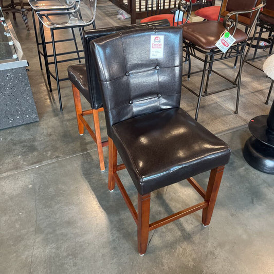 Pair of Dark Brown Stools