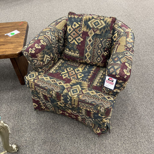 Vintage Patterned Armchair