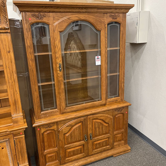 Oak 2pc. China Hutch