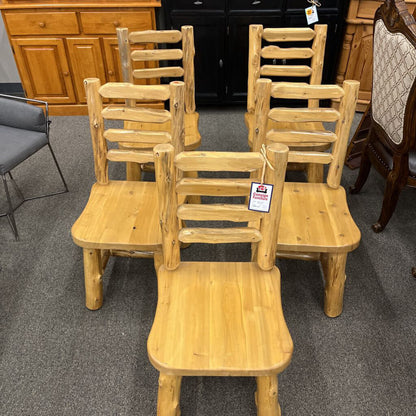 Set of 5 Log Chairs