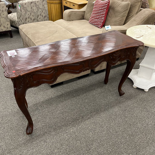 Carved Wood Sofa Table