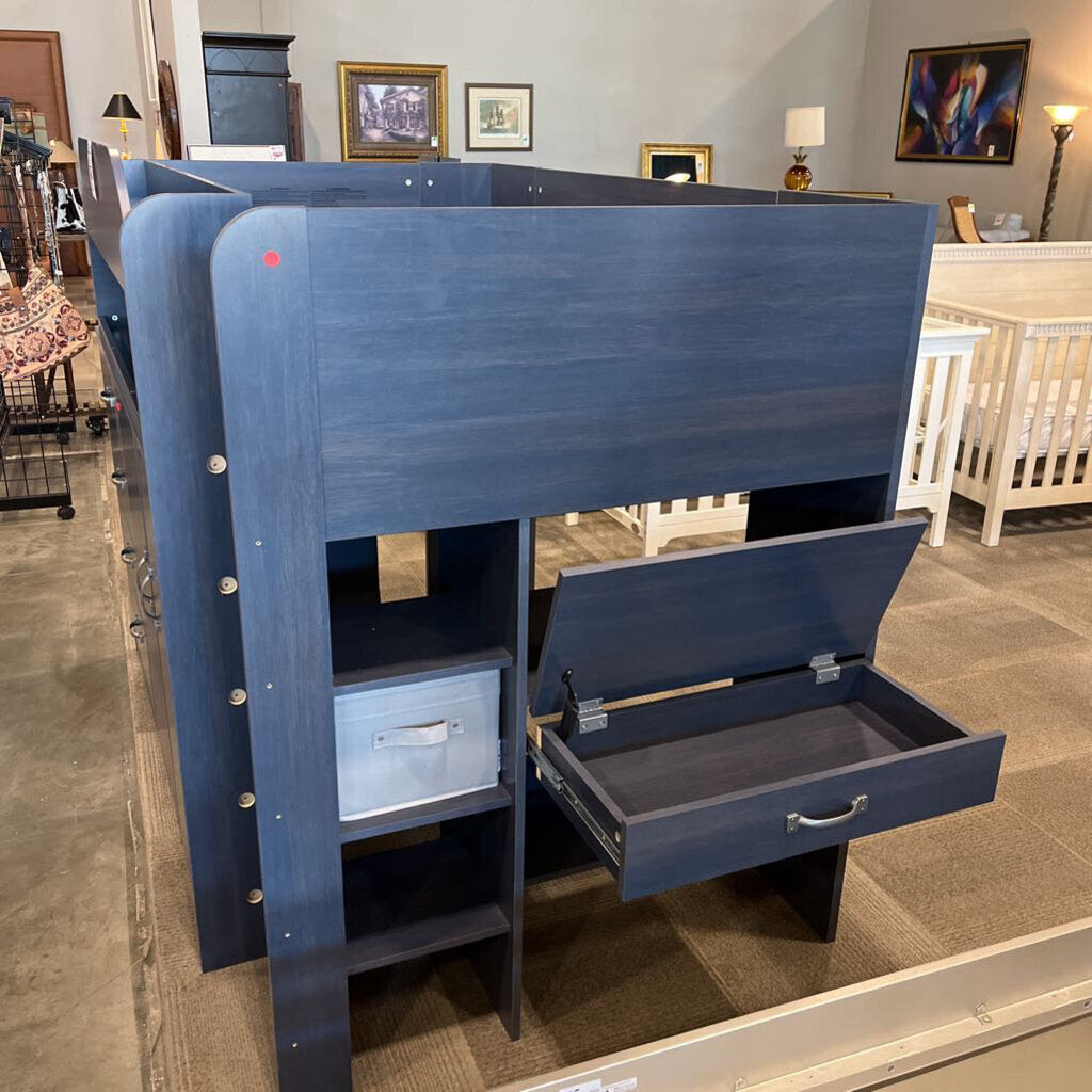 Blue Loft Bed