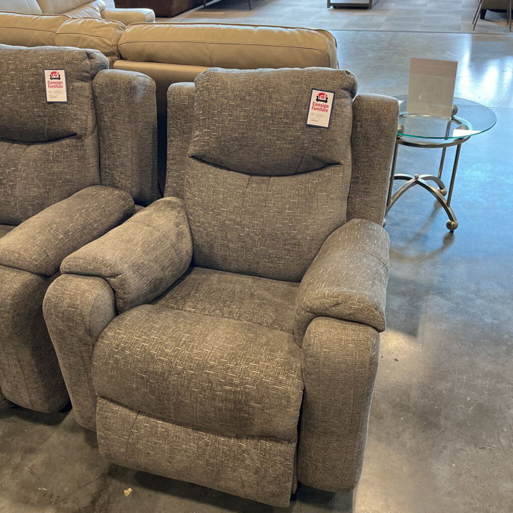 Gray Fabric Pwh Recliner