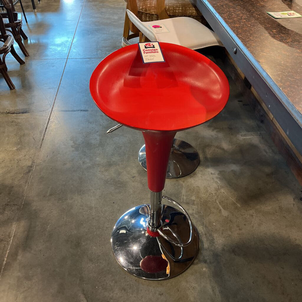 Vintage Red Barstool