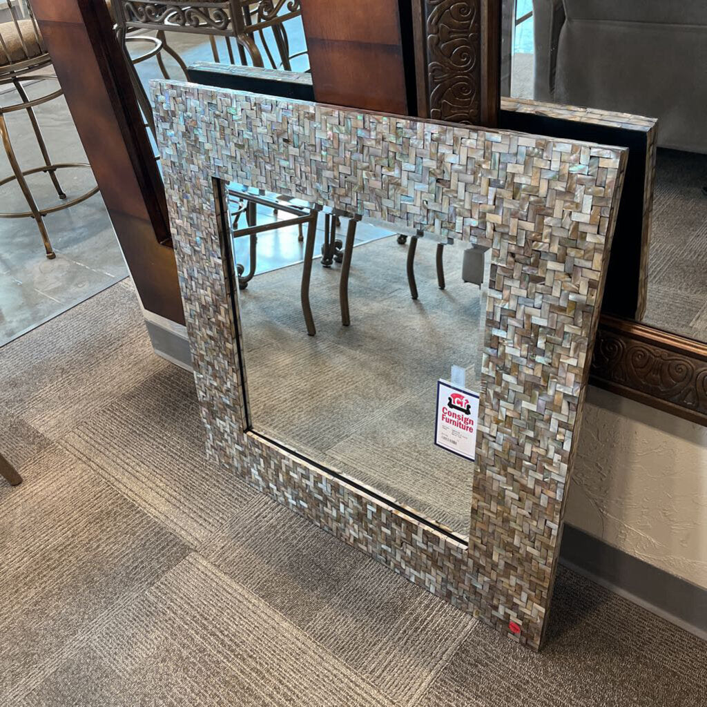 Abalone Framed Mirror